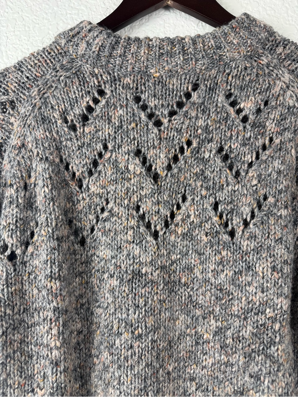 Madewell Pointelle Knit Sweater | Size Small | Wool Blend - Picture 7 of 10